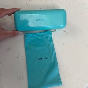 Tiffany & Co eye glasses case and baggie for glasses that goes inside